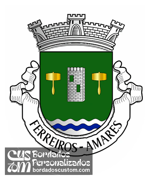 Emblema Bordado Antiga Freguesia de Ferreiros (Amares, Braga)