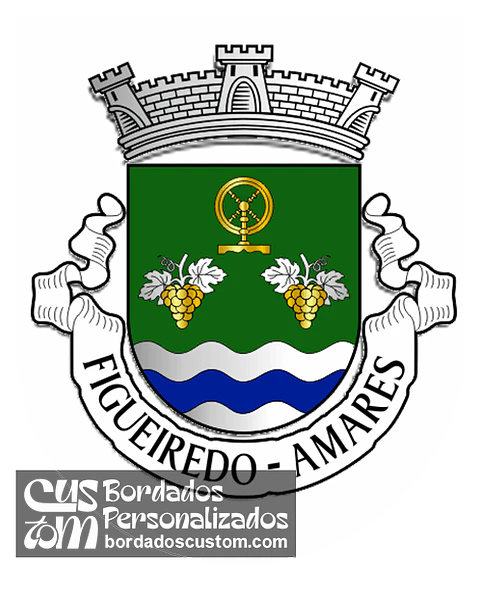 Emblema Bordado Antiga Freguesia de Figueiredo (Amares, Braga)