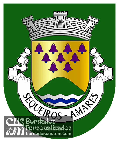 Emblema Bordado Antiga Freguesia de Sequeiros (Amares, Braga)