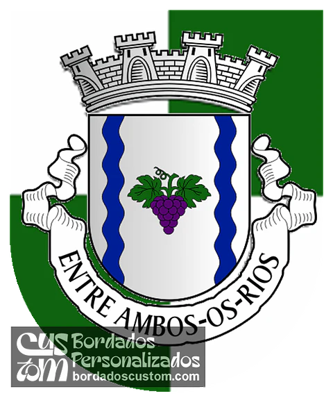 Emblema Bordado Antiga Freguesia de Entre Ambos-os-Rios (Ponte da Barca, Viana do Castelo)