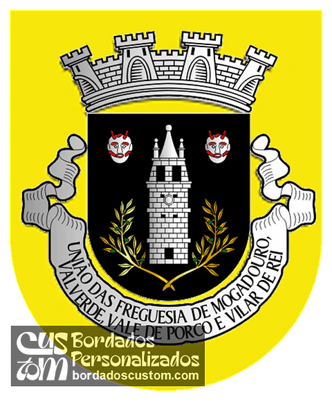 Emblema Bordado Freguesia de Mogadouro, Valverde, Vale de Porco e Vilar de Rei (Mogadouro, Bragança)