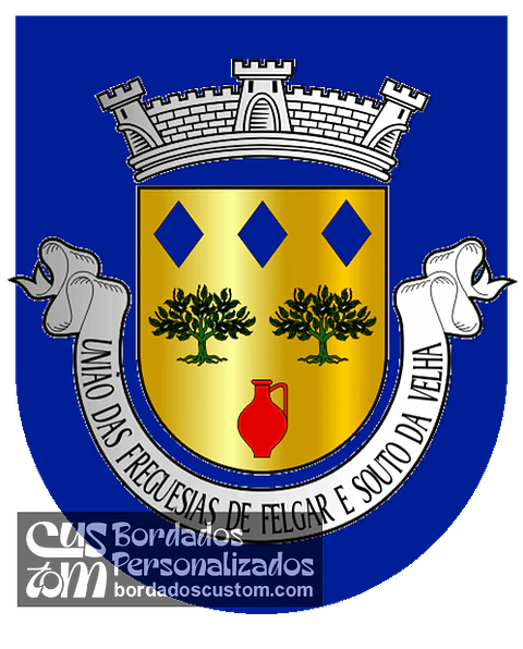 Emblema Bordado Freguesia de Felgar e Souto da Velha (Torre de Moncorvo, Bragança)