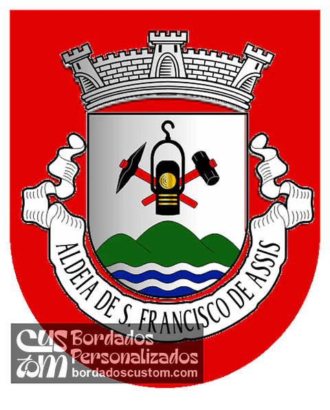Emblema Bordado Freguesia de Aldeia de São Francisco de Assis (Covilhã, Castelo Branco)