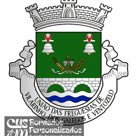 Emblema Bordado Freguesia de Vilarinho dos Galegos e Ventozelo (Mogadouro, Bragança) 1