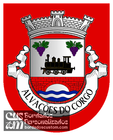 Emblema Bordado Freguesia de Alvações de Corgo (Santa Marta de Penaguião, Vila Real)