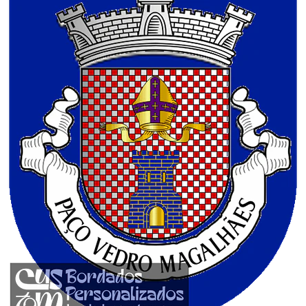 Emblema Bordado Antiga Freguesia de Paço Vedro de Magalhães (Ponte da Barca, Viana do Castelo) 1