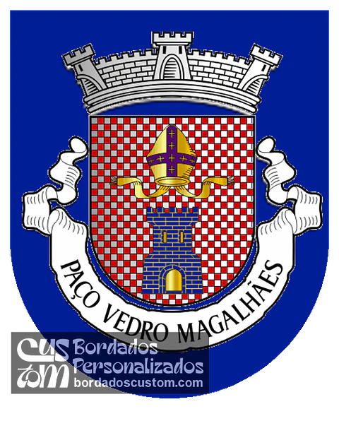 Emblema Bordado Antiga Freguesia de Paço Vedro de Magalhães (Ponte da Barca, Viana do Castelo)