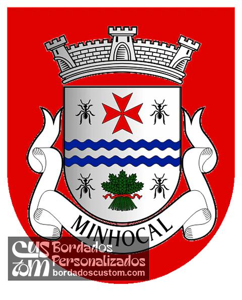 Emblema Bordado Freguesia de Minhocal (Celorico da Beira, Guarda)