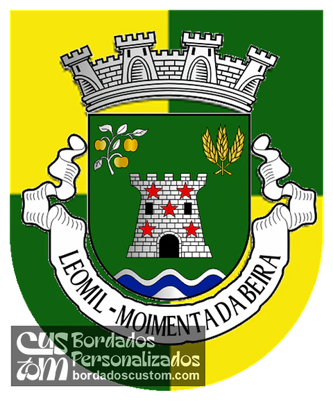 Emblema Bordado Freguesia de Leomil (Moimenta da Beira, Viseu)