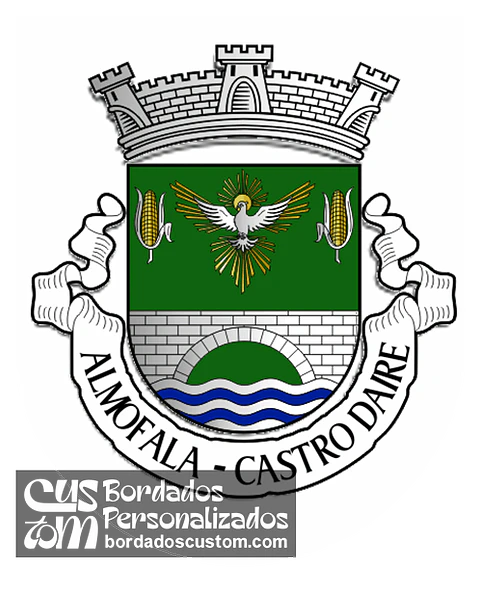 Emblema Bordado Freguesia de Almofala (Castro Daire, Viseu)