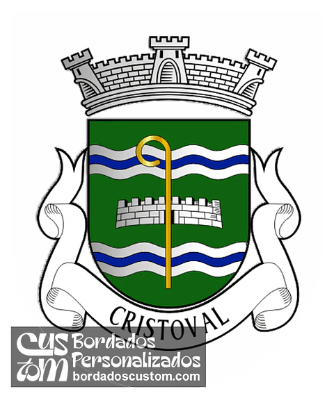 Emblema Bordado Freguesia de Cristóval (Melgaço, Viana do Castelo)