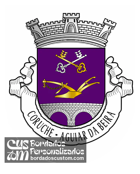 Emblema Bordado Antiga Freguesia de Coruche (Aguiar da Beira, Guarda)