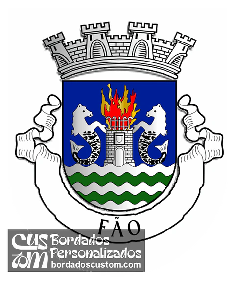 Emblema Bordado Antiga Freguesia de Fão (Esposende, Braga)