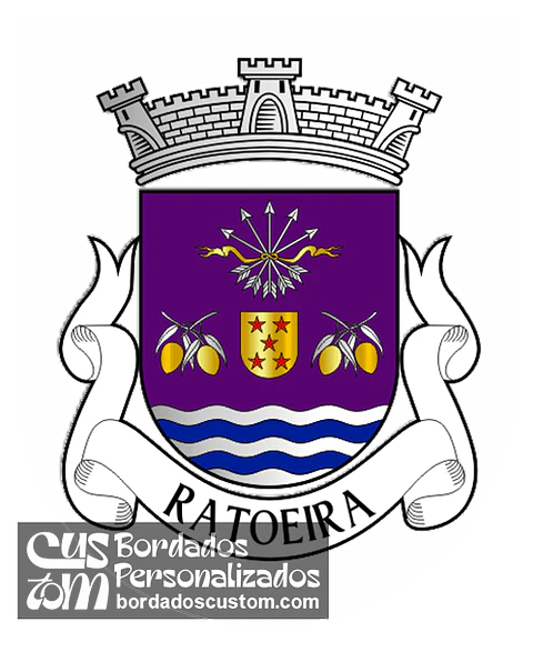 Emblema Bordado Freguesia de Ratoeira (Celorico da Beira, Guarda)