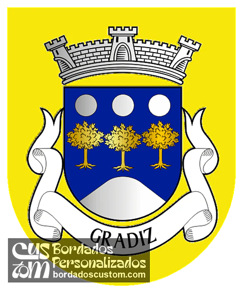 Emblema Bordado Antiga Freguesia de Gradiz (Aguiar da Beira, Guarda)