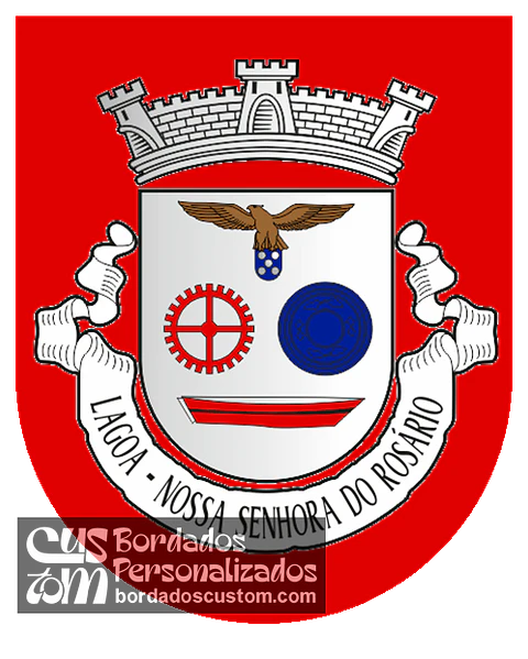Emblema Bordado Freguesia de Lagoa (Nossa Senhora do Rosário) (Lagoa, Açores)