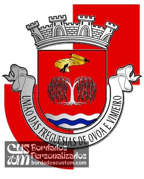 Emblema Bordado Freguesia de Ovoa e Vimieiro (Santa Comba Dão, Viseu)