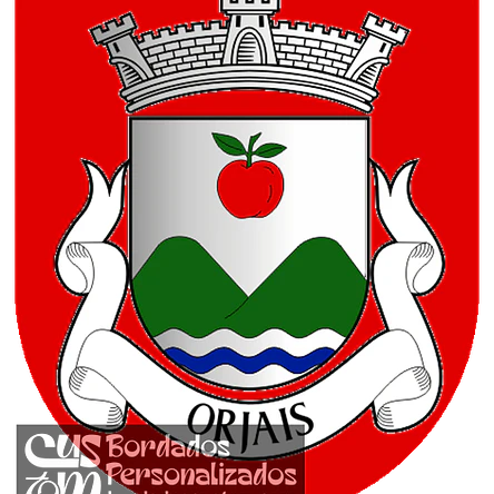 Emblema Bordado Freguesia de Orjais (Covilhã, Castelo Branco) 1