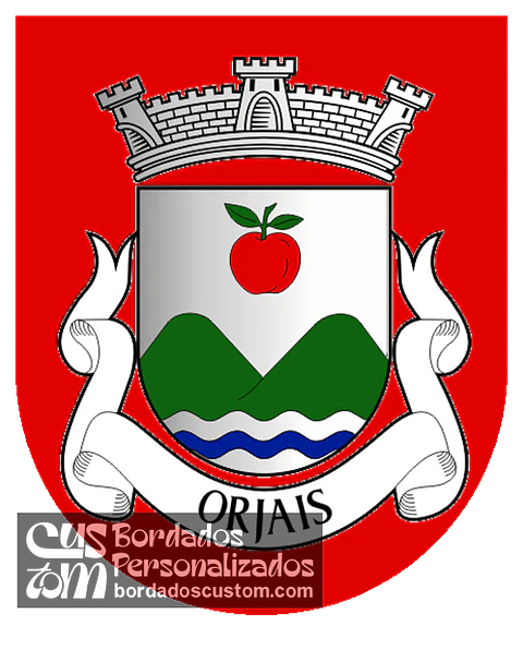 Emblema Bordado Freguesia de Orjais (Covilhã, Castelo Branco)