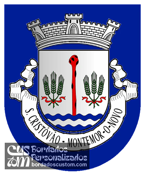Emblema Bordado Freguesia de São Cristóvão (Montemor-o-Novo, Évora)