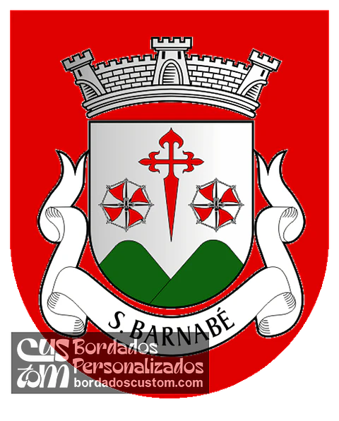 Emblema Bordado Freguesia de São Barnabé (Almodôvar, Beja)
