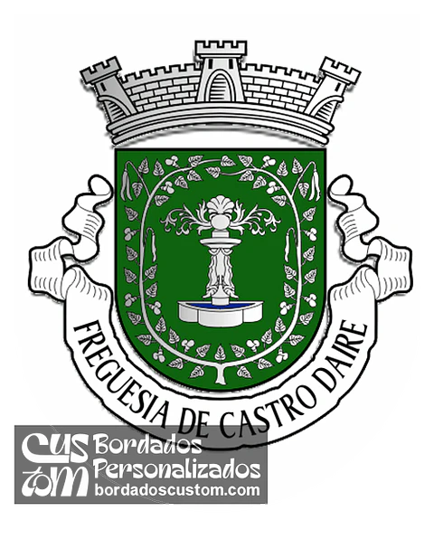 Emblema Bordado Freguesia de Castro Daire (Castro Daire, Viseu)