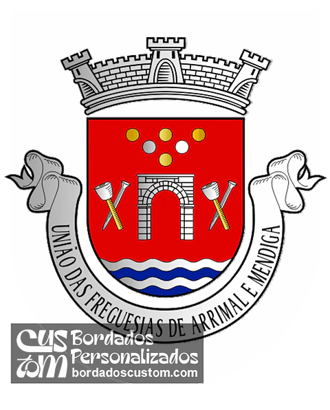 Emblema Bordado Freguesia de Arrimal e Mendiga (Porto de Mós, Leiria)