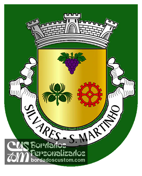 Emblema Bordado Freguesia de Silvares (São Martinho) (Fafe, Braga)