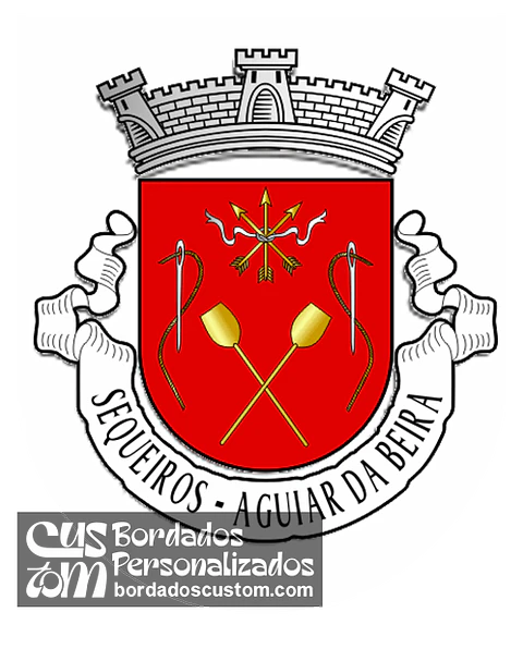 Emblema Bordado Antiga Freguesia de Sequeiros (Aguiar da Beira, Guarda)