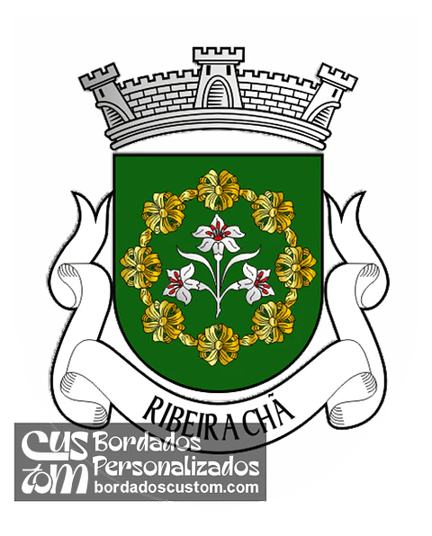 Emblema Bordado Freguesia de Ribeira Chã (Lagoa, Açores)