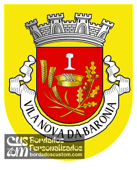Emblema Bordado Freguesia de Vila Nova da Baronia (Alvito, Beja)