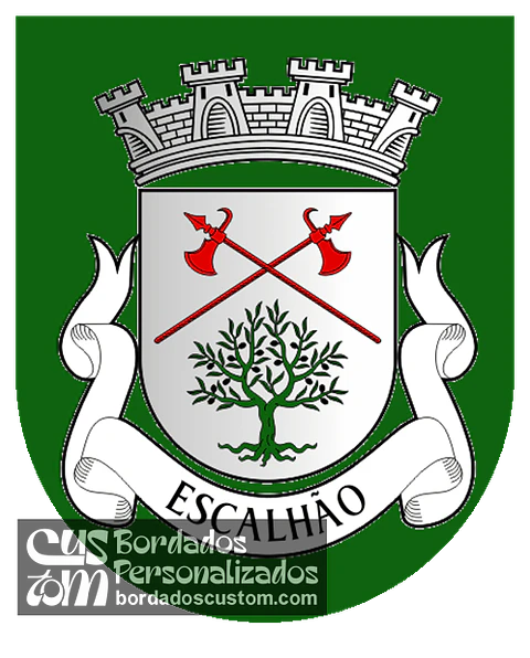 Emblema Bordado Freguesia de Escalhão (Figueira de Castelo Rodrigo, Guarda)
