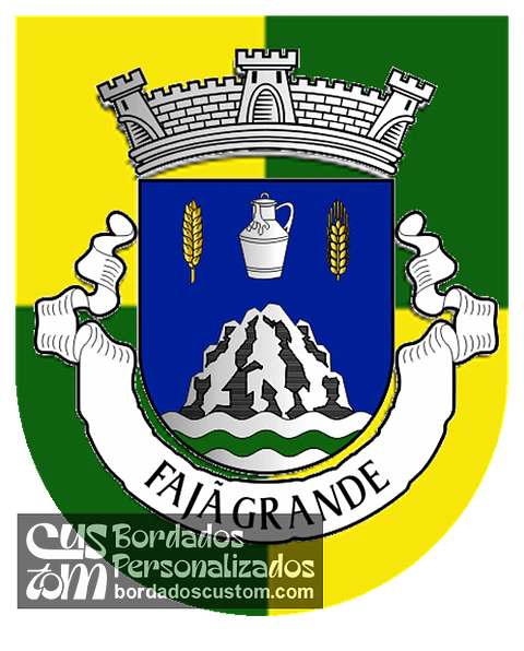 Emblema Bordado Freguesia de Fajã Grande (Lajes das Flores, Açores)