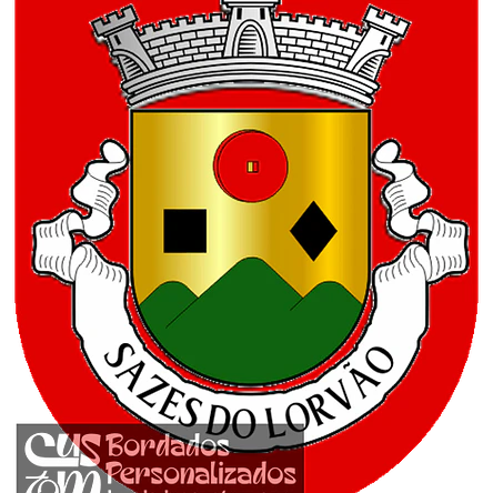 Emblema Bordado Freguesia de Sazes do Lorvão (Penacova, Coimbra) 1