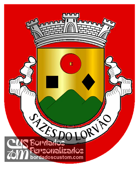 Emblema Bordado Freguesia de Sazes do Lorvão (Penacova, Coimbra)