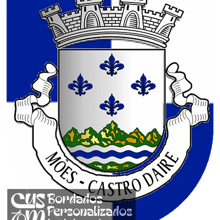 Emblema Bordado Freguesia de Mões (Castro Daire, Viseu) 1