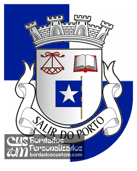 Emblema Bordado Antiga Freguesia de Salir do Porto (Caldas da Rainha, Leiria)