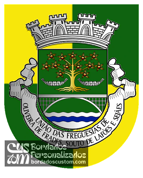 Emblema Bordado Freguesia de Oliveira de Frades, Souto de Lafões e Sejães (Oliveira de Frades, Viseu)