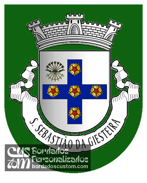 Emblema Bordado Antiga Freguesia de São Sebastião da Giesteira (Évora, Évora)