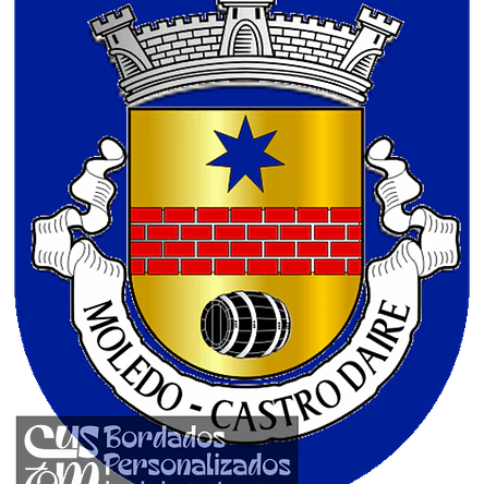 Emblema Bordado Freguesia de Moledo (Castro Daire, Viseu) 1
