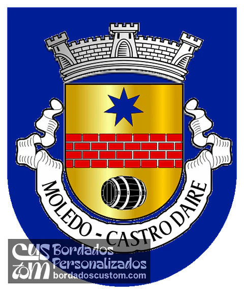 Emblema Bordado Freguesia de Moledo (Castro Daire, Viseu)