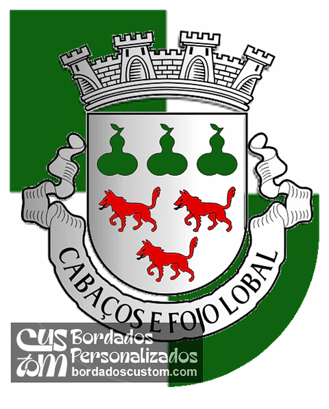 Emblema Bordado Freguesia de Cabaços e Fojo Lobal (Ponte de Lima, Viana do Castelo)
