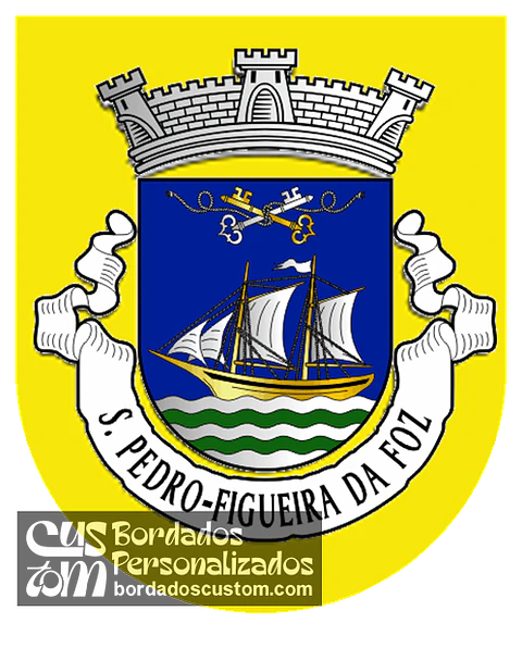 Emblema Bordado Freguesia de São Pedro (Figueira da Foz, Coimbra)