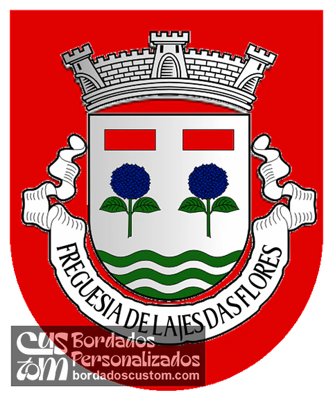 Emblema Bordado Freguesia de Lajes das Flores (Lajes das Flores, Açores)