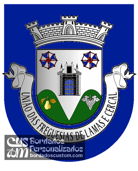 Emblema Bordado Freguesia de Lamas e Cercal (Cadaval, Lisboa)
