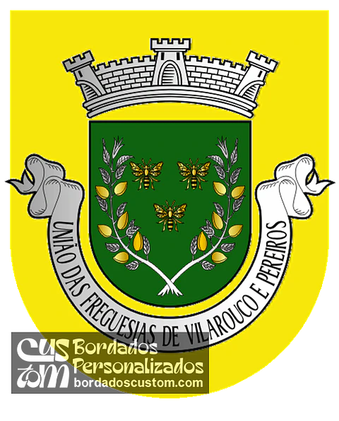 Emblema Bordado Freguesia de Vilarouco e Pereiros (São João da Pesqueira, Viseu)