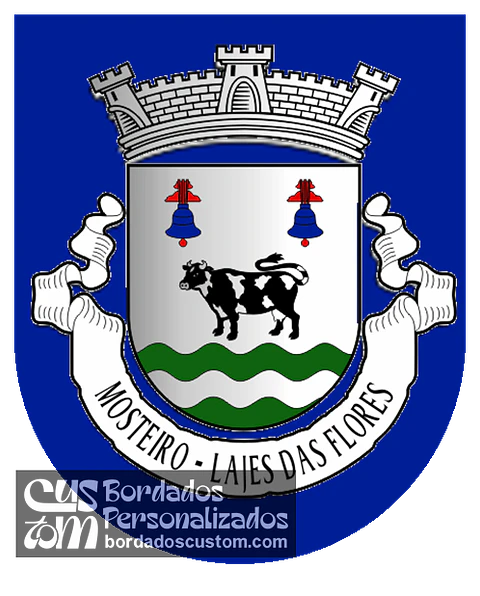 Emblema Bordado Freguesia de Mosteiro (Lajes das Flores, Açores)