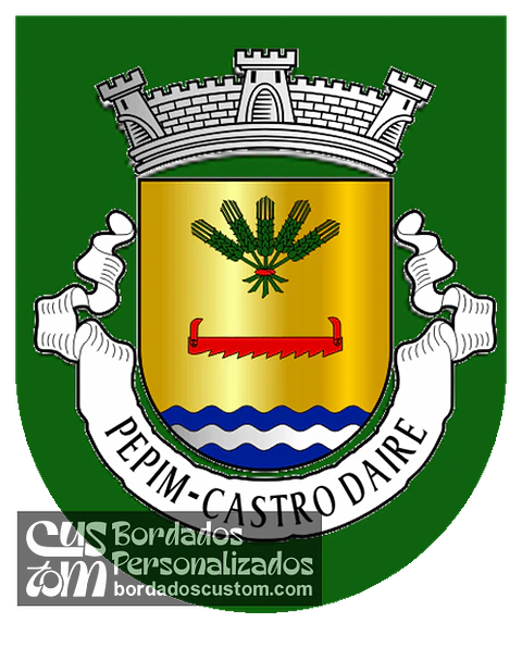 Emblema Bordado Freguesia de Pepim (Castro Daire, Viseu)