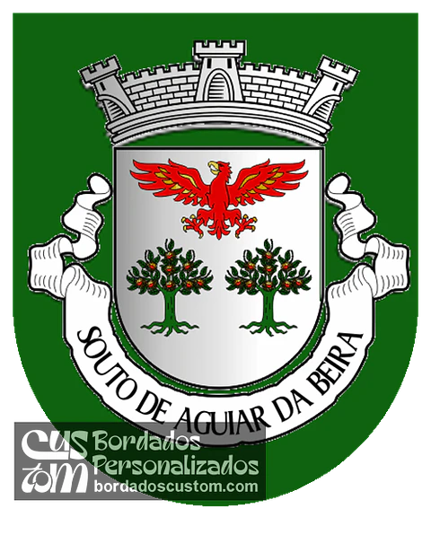Emblema Bordado Antiga Freguesia de Souto de Aguiar da Beira (Aguiar da Beira, Guarda)