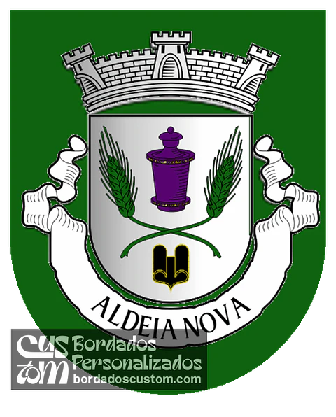 Emblema Bordado Antiga Freguesia de Aldeia Nova (Almeida, Guarda)